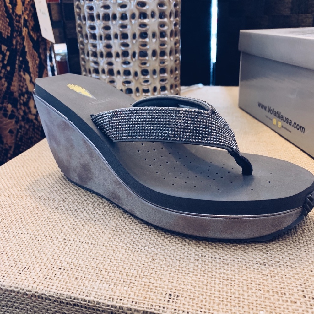 LAST ONE BRAND NEW Volatile Wedge Sandal (Glimpse
